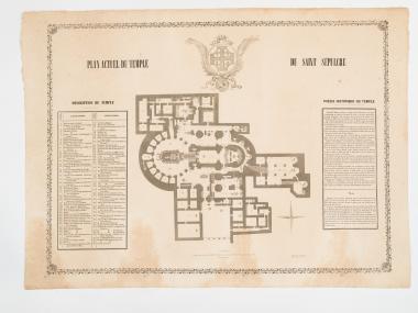 Plan actuel du temple du Saint Sepulcre
