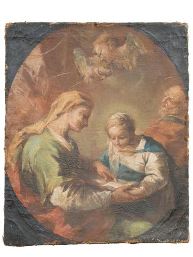 Woman Teaching a Child