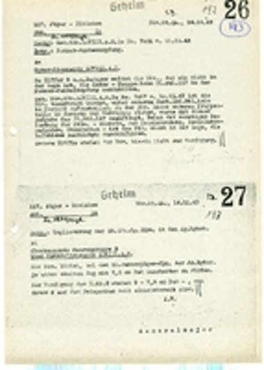 Απόρρητες αναφορές της 117 Μεραρχίας Κυνηγών