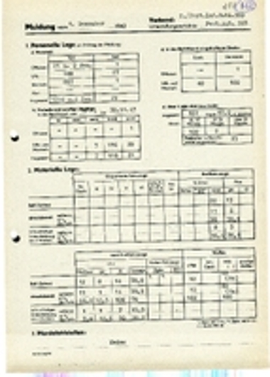 Αναφορά  Ι/999ου Τάγματος Οχυρών Πεζικού
