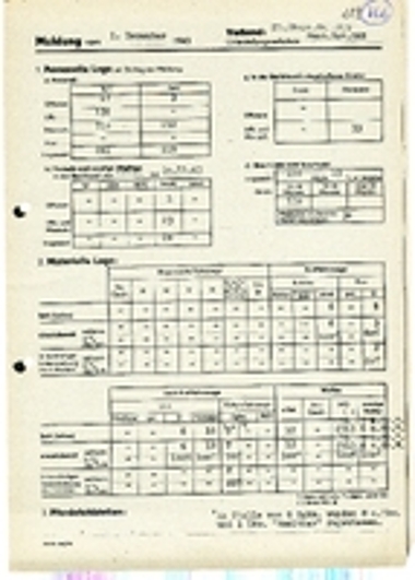Αναφορά ΙV/999ου Τάγματος Οχυρών Πεζικού