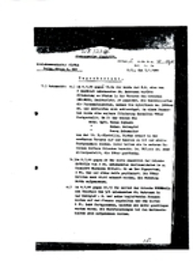 Ημερήσια αναφορά της Kreiskommandantur (Περιφερειακό Φρουραρχείο) Πειραιά