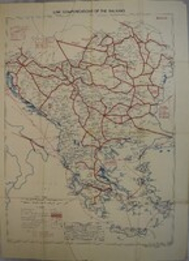 Χάρτης LINE COMMUNICATIONS OF THE BALKANS