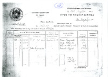 Φωτοαντίγραφο εγγράφου της Εθνικής Τράπεζας