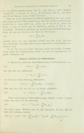On the ordinary variables in the calculation of variations of multiple Integrals.