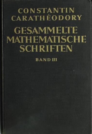 Gesammelte Mathematische schriften Band III.
