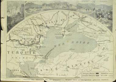 Map of the war with the main forts.