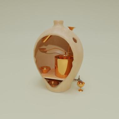 The automatic holy water server with coin-acceptor