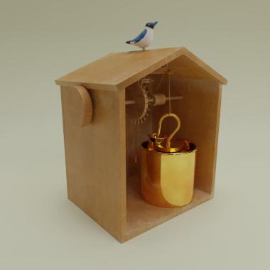 The rotating chirping bird