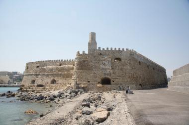 The lighthouse at the Kules (Fortress) of Heraklion, Crete