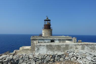 The lighthouse on Kandelioussa islet, Dodecanese