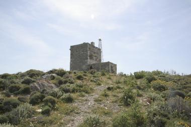 The lighthouse at Kastri Gavrio, Andros islands