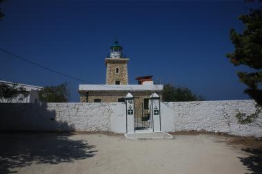 Lakka lighthouse on Paxoi island.
