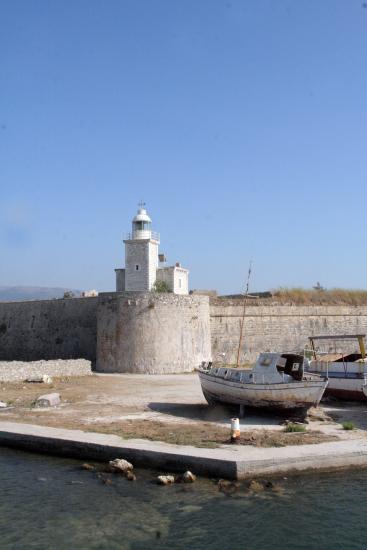 Lefkas fortress lighthouse