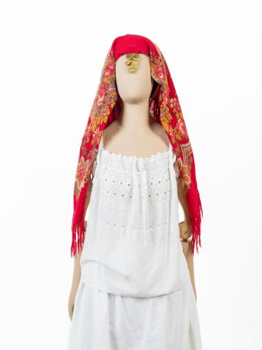 ΚΕΦΑΛΟΔΕΣΜΟΣ ΜΕ ΦΛΟΥΡΙΑ ΠΑΡΑΔΟΣΙΑΚΗΣ ΦΟΡΕΣΙΑΣ ΚΑΒΑΚΛΙΟΥ ΘΡΑΚΗΣ ΓΥΝΑΙΚΕΙΟΣ