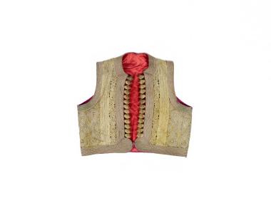 MEN’S VEST WITH GOLD EMBROIDERY, TRADITIONAL WESTERN BALKAN COSTUME