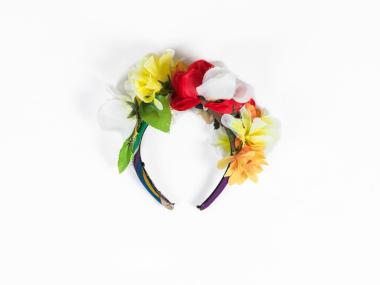 HEADBAND WITH FLOWERS, PART OF THE WOMEN’S TRADITIONAL COSTUME OF DIDYMOTEICHO