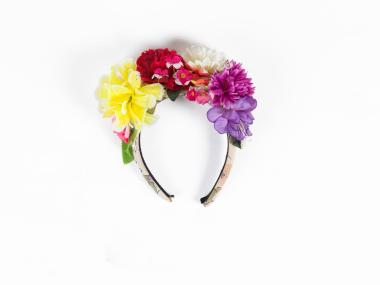 HEADBAND WITH FLOWERS, PART OF THE WOMEN’S TRADITIONAL COSTUME OF DIDYMOTEICHO