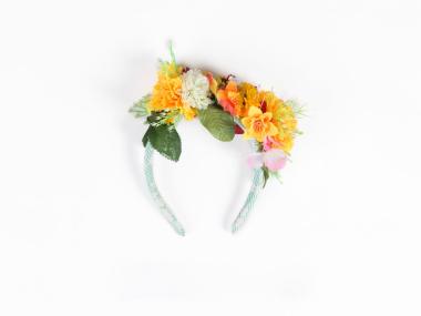 HEADBAND WITH FLOWERS, PART OF THE WOMEN’S TRADITIONAL COSTUME OF DIDYMOTEICHO