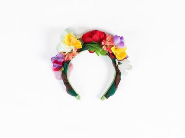 HEADBAND WITH FLOWERS, PART OF THE WOMEN’S TRADITIONAL COSTUME OF DIDYMOTEICHO