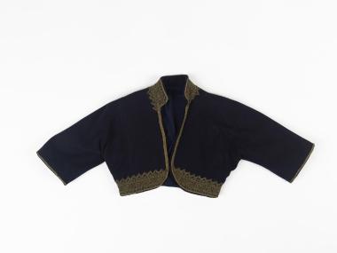 WOMEN’S VEST (KONTOSI) OF THE TRADITIONAL COSTUME OF ALEXANDREIA WITH A BLUE SAYIAS