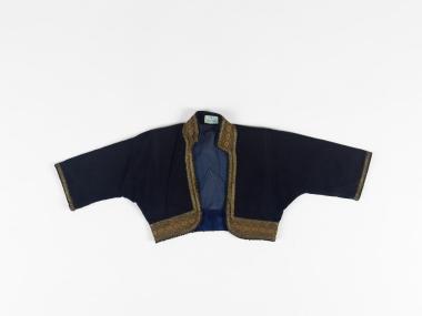 WOMEN’S VEST (KONTOSI) OF THE TRADITIONAL COSTUME OF ALEXANDREIA WITH A BLUE SAYIAS