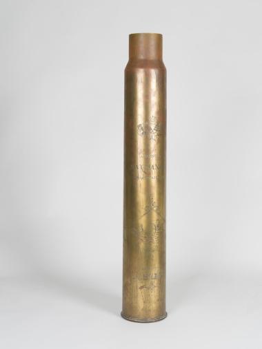 Κάλυκες οβίδων ναυτικού κανονιού Βαλκανικών Πολέμων, του ΑΝΙΧΝΕΥΤΙΚΟΥ ΛΕΩΝ.