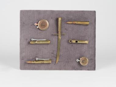 Set of trench art memorabilia