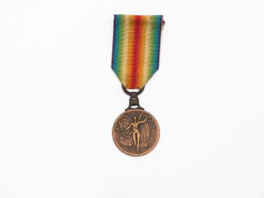 Inter-Allied Victory medal of Dimitrios Alex. Patsiavoudis