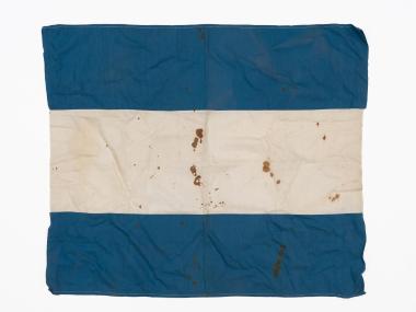 Macedonian Fighters ceremonial flag of Papa-Drakos Chrysomallidis