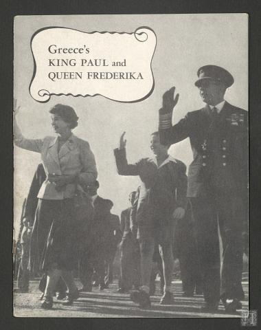Βιβλιάριο - αφιέρωμα: Βασιλεύς Παύλος και Βασίλισσα Φρειδερίκη, 
(King Paul and Queen Frederika)