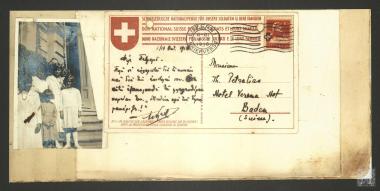 Carte postale. O  Πρίγκιπας Ανδρέας ευχαριστεί τον Θάνο Πετραλιά για την επιστολή του και το δώρο που του έστειλε