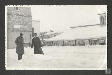 Επαμεινώνδας Πετραλιάς, κατά την περιοδεία του σε χωριό των συνόρων