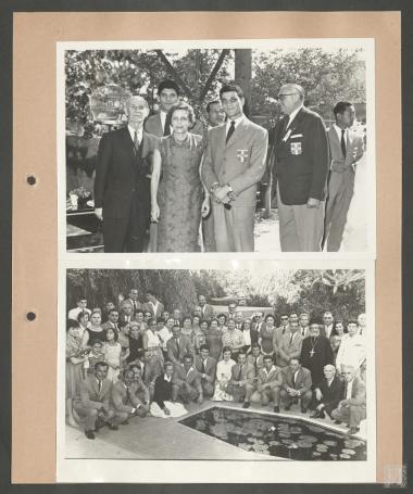 Επαμεινώνδας Πετραλιάς και Νίνα Πετραλιά μαζί με την ελληνική αποστολή αθλητών στον Λίβανο