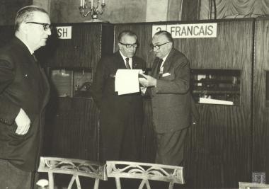 Επαμεινώνδας Πετραλιάς, Gabriel Gemayel και Ναύαρχος Πύρρος Λάππας (Πρόεδρος Ε.Ο.Ε)