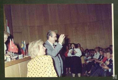 Η Φάνη Πάλλη -Πετραλιά μαζί με τον Πρωθυπουργό Κωνσταντίνο Μητσοτάκη