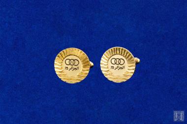 Αναμνηστικά μανικετόκουμπα από κράμα χαλκού από τους Μεσογειακούς Αγώνες 