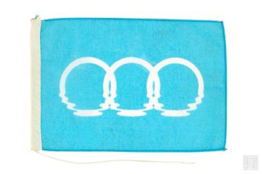 Παραλληλόγραμμο σημαιάκι με το σήμα των Μεσογειακών Αγώνων