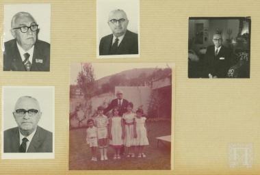 Φωτογραφίες και αποκόμματα εφημερίδων από Λεύκωμα του Αρχείου Επαμεινώνδα Πετραλιά