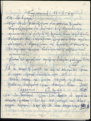 Διαδικασία σφραγίσεως και παραλαβής ΦΠΗΚ ΟΗΕ Παγκοσμίου Έτους Προσφύγων 1960