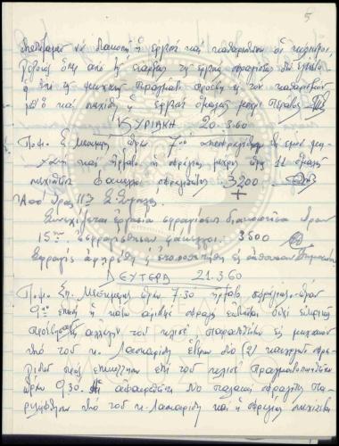 Διαδικασία σφραγίσεως και παραλαβής ΦΠΗΚ ΟΗΕ Παγκοσμίου Έτους Προσφύγων 1960
