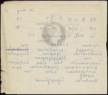 Τηλεγράφημα περί εκτέλεσης διαταγής μεταθέσεων
