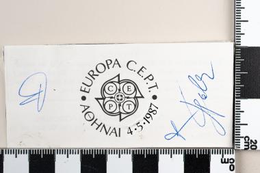 Ευρωπαϊκή Ένωση Europa CEPT 1987 - Γλυπτά