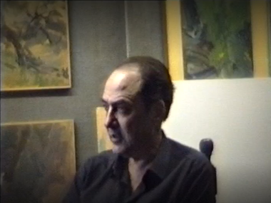 Ο Κώστας Λούστας ζωγραφίζει τον Κωστή Μοσκώφ