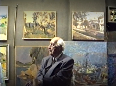 Kostas Loustas is painting Kurt Graf von Posadowsky-Wehner