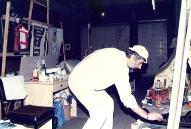 Painting the photographer Yiannis Kyriakidis