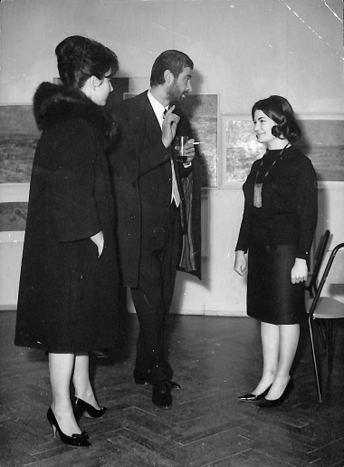 Με τη σύζυγό του και τη ζωγράφο Κλειώ Νάτση