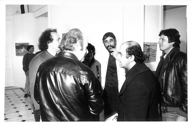 With the famous painter Alekos Fassianos