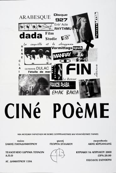 “Ciné Poème, a musical performance with silent Surrealist and Dadaist Movies”