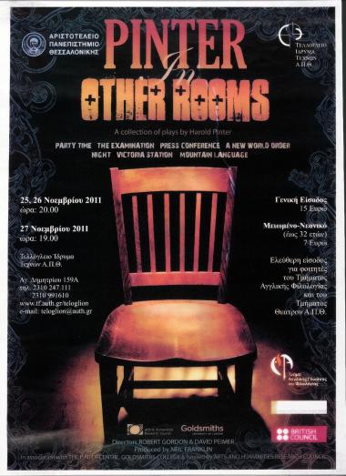 “Pinter in other rooms. A collection of plays by Harold Pinter”